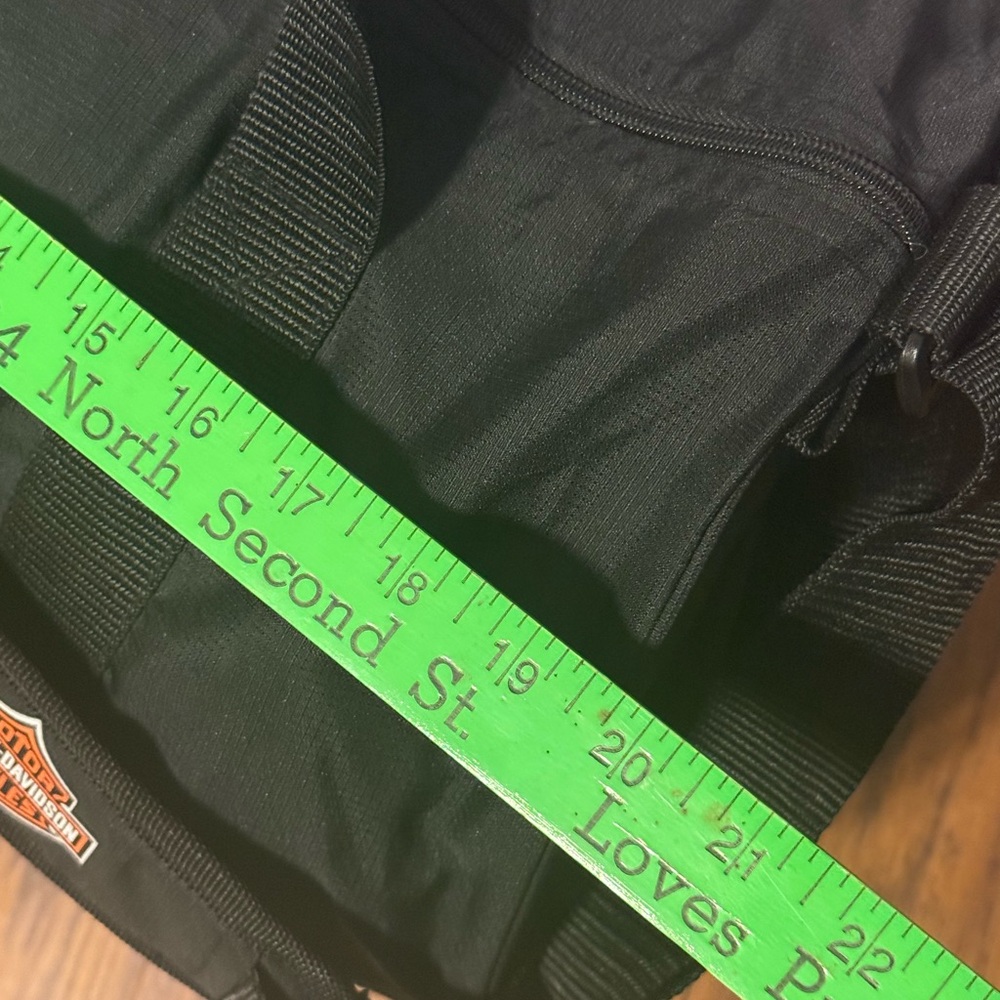 Harley Davidson Black Nylon Duffel Bag - Picture 6 of 6